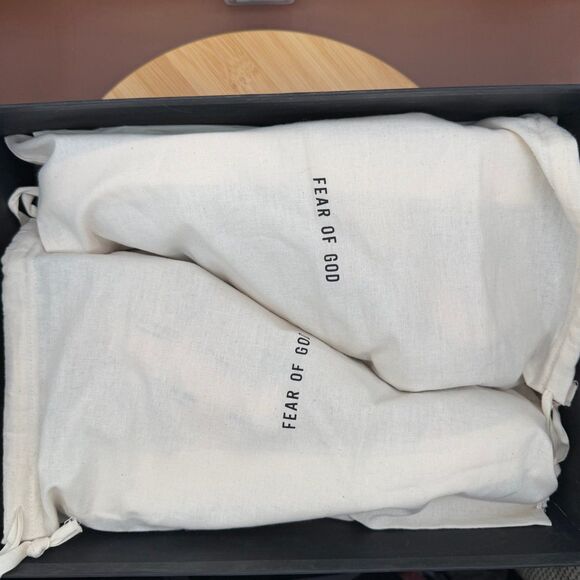 Fear Of God Skate Mid Sneaker Sand Cream Fear of God Print men’s US Sz 12 - Picture 4 of 12